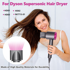 Chuancheng smoothing nozzle on Dyson HD02 showing controlled drying and reduced frizz.