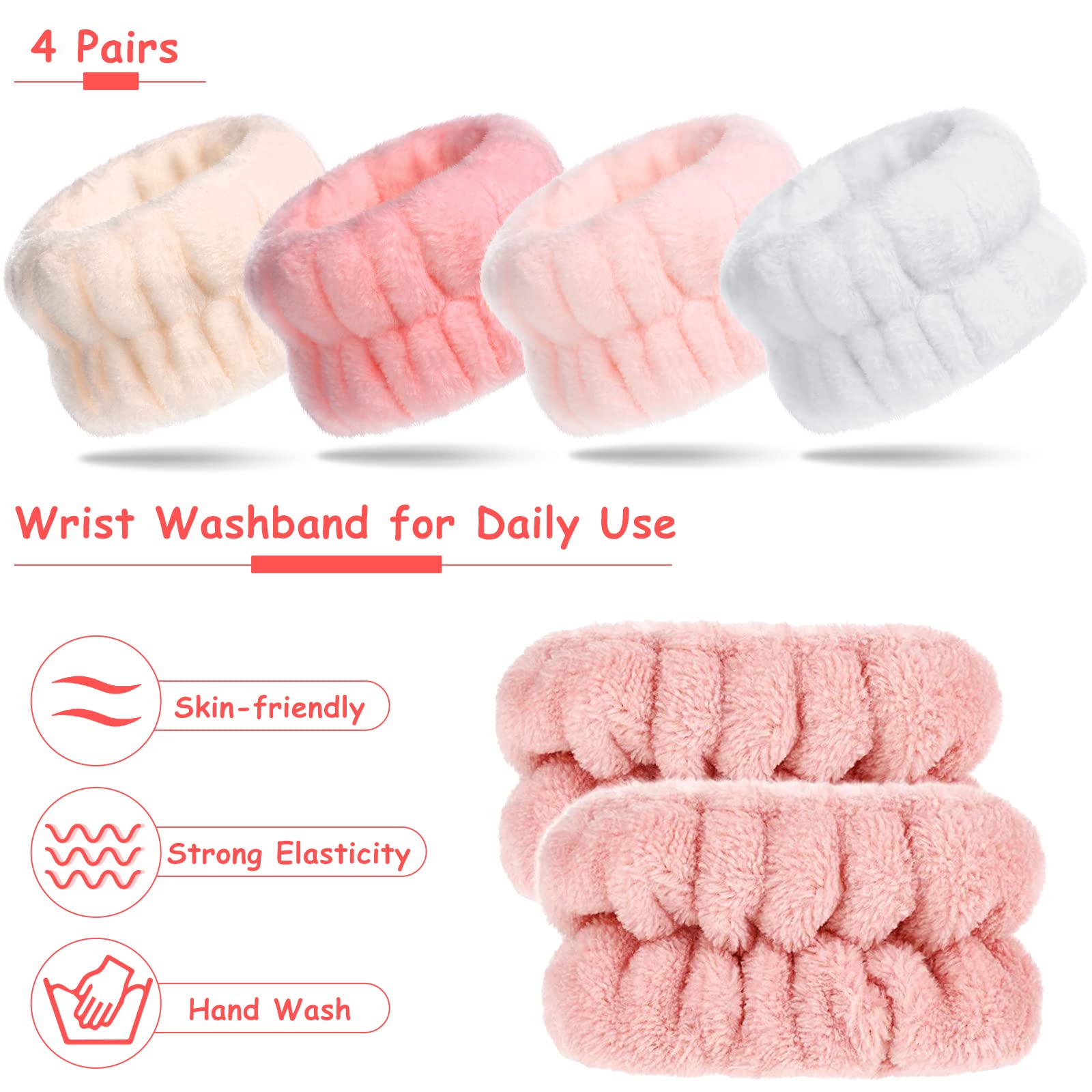 Bandas Chuangdi de colores vibrantes para una rutina de cuidado facial alegre.