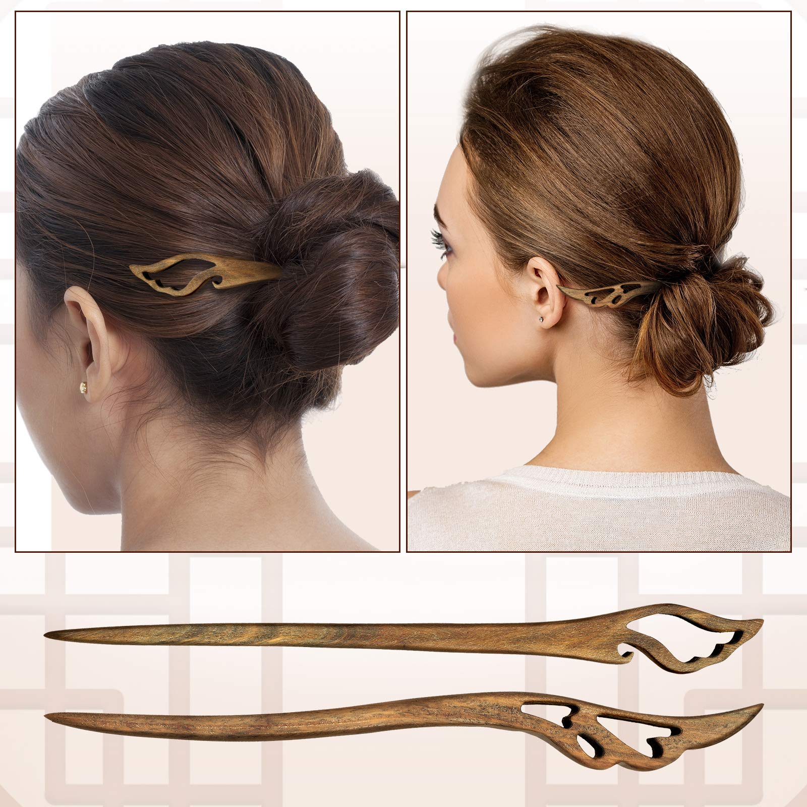 Chuangdi chignon-maker accessory in action creating a secure bun.