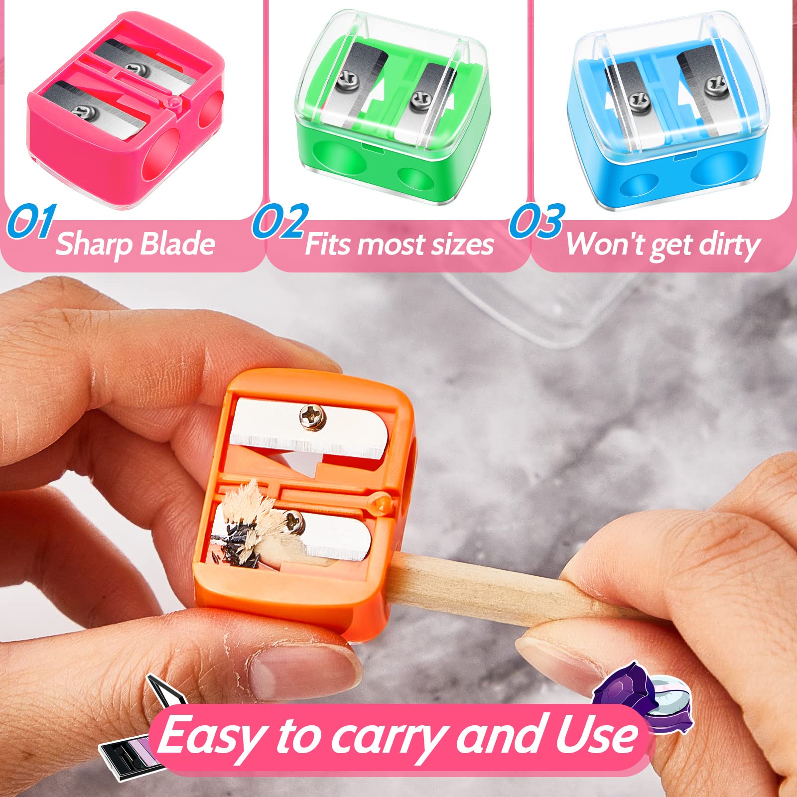 Chuangdi eyeliner sharpener dual-size helps smooth, consistent lines.