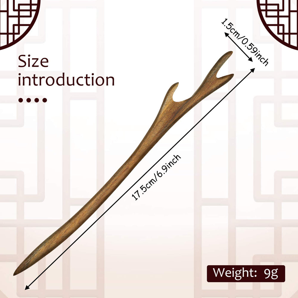 Chuangdi wooden hair sticks in use for Japanese-inspired daily chic.