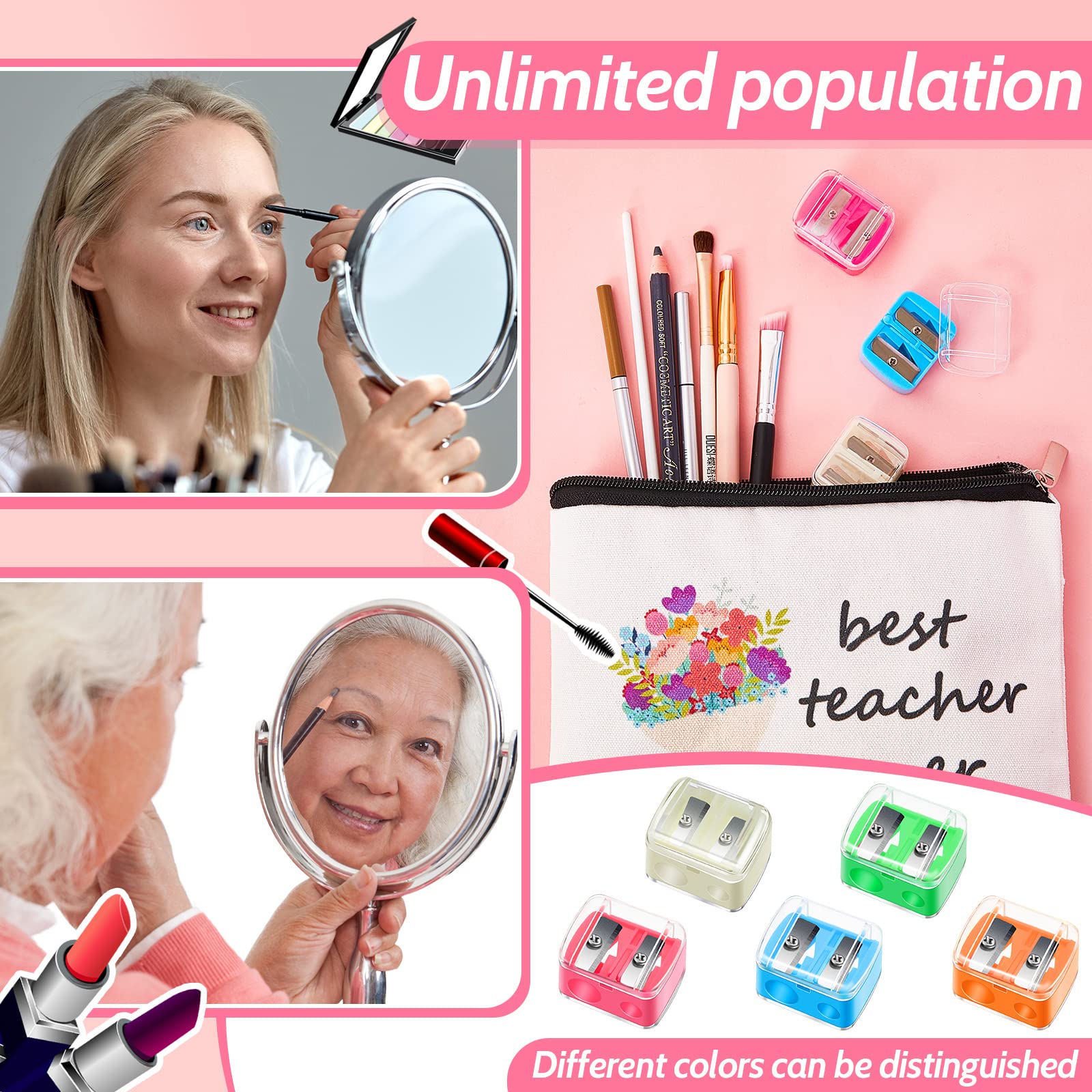 Chuangdi plastic sharpener comes in multi-color pack for versatile tools.