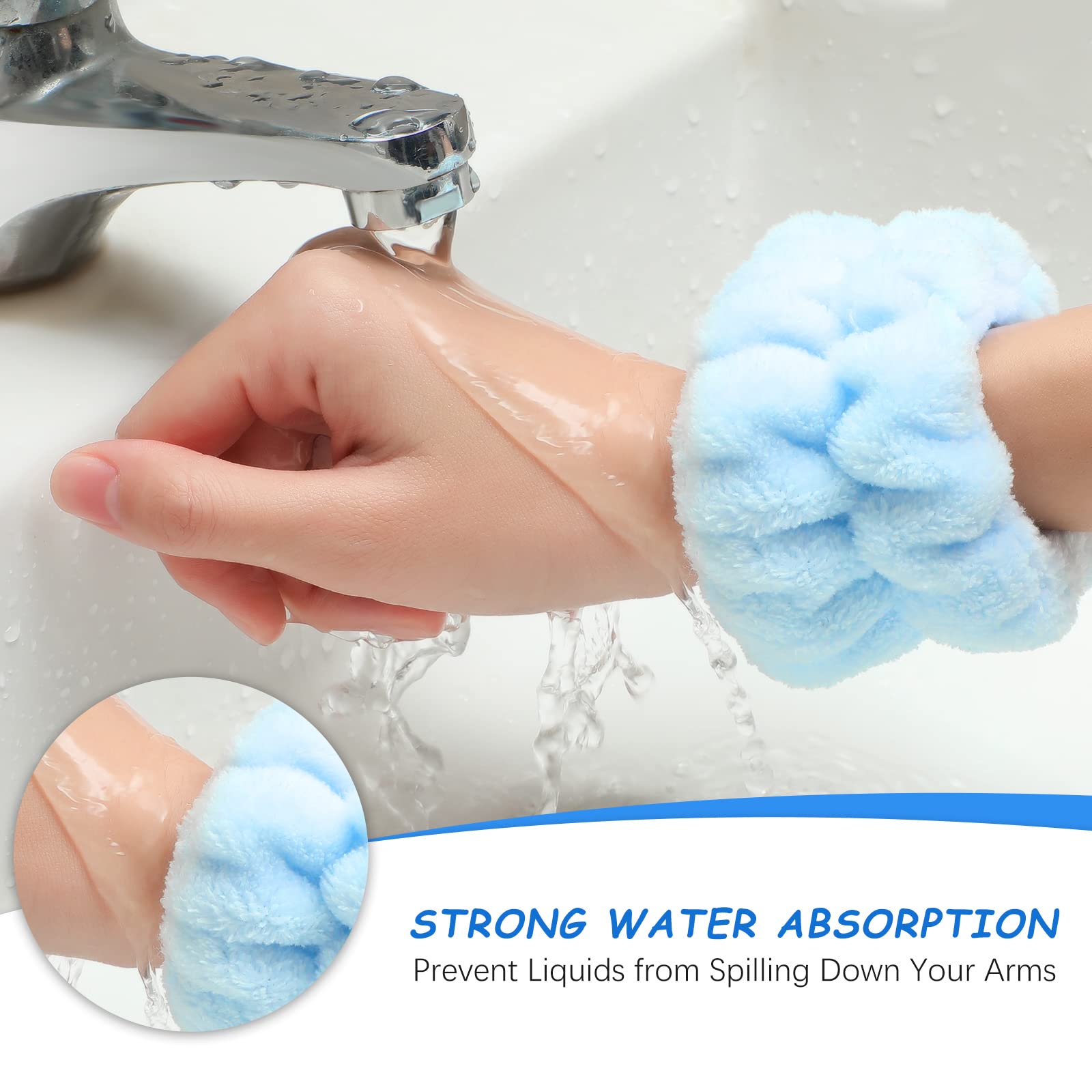 Chuangdi absorbent wrist band absorbs water and sweat during face washing