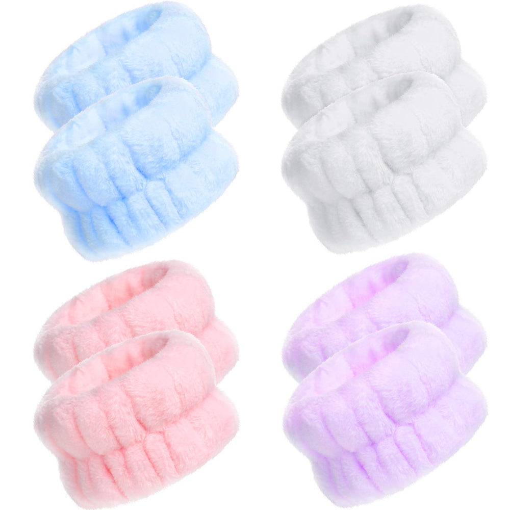 Chuangdi wrist spa wash band colorful set helps prevent spills during cleansing.