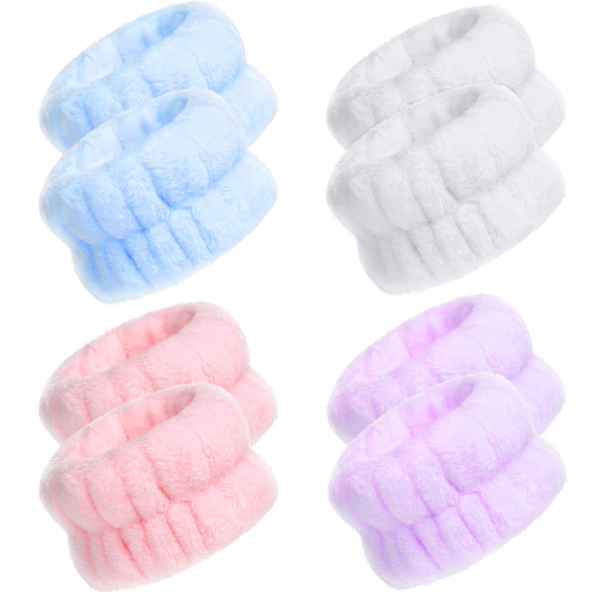 Chuangdi wrist spa wash band colorful set helps prevent spills during cleansing.