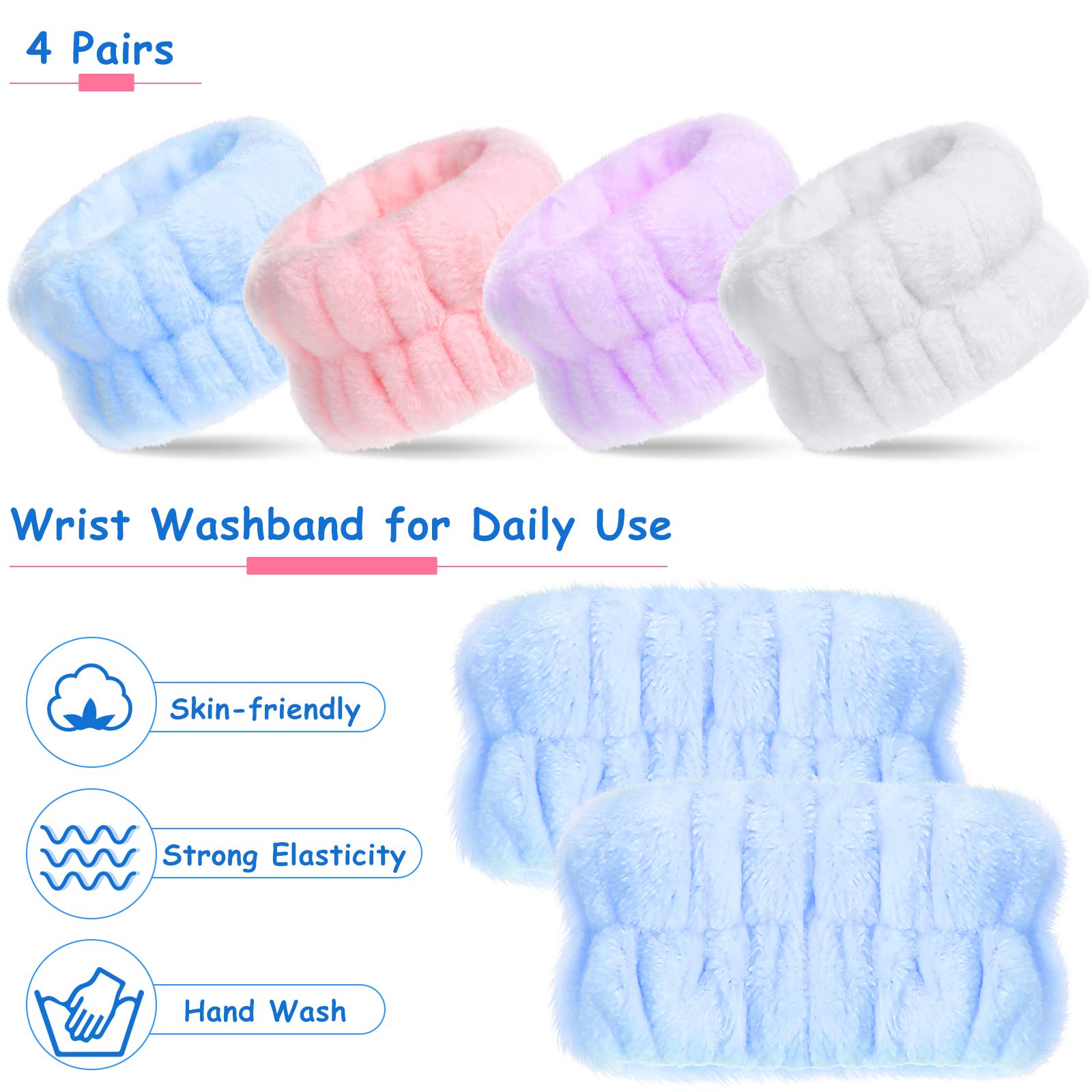 Chuangdi wrist spa wash band elastic fit stays secure during activities.