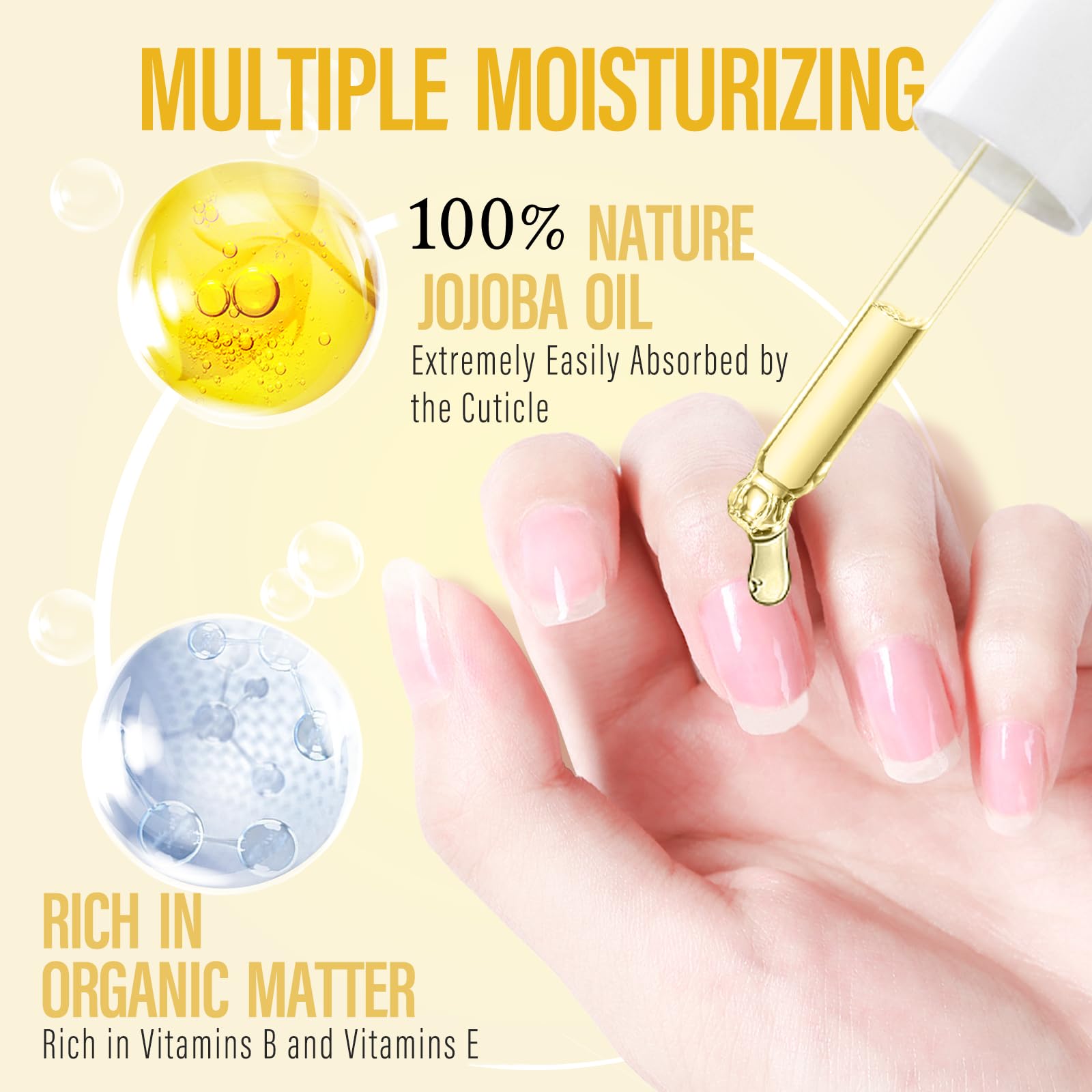 CHUCHU cuticle oil nails closeup showing hydrated cuticles and resilient nails.