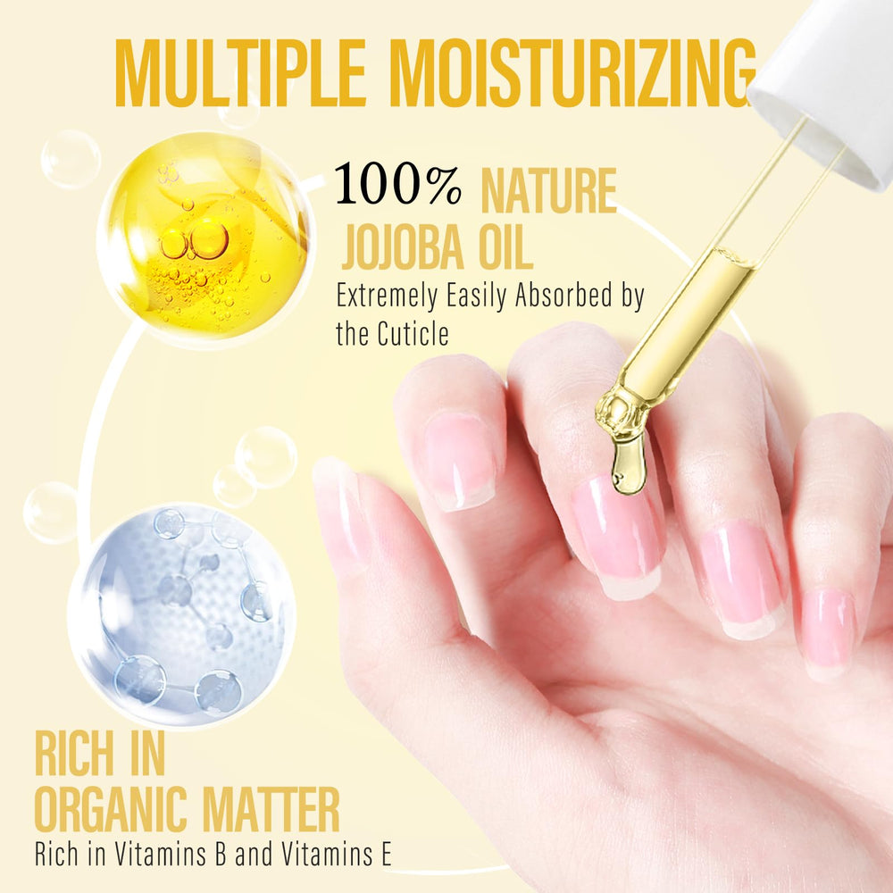 CHUCHU cuticle oil nails closeup showing hydrated cuticles and resilient nails.