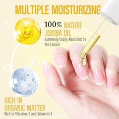 CHUCHU cuticle oil nails closeup showing hydrated cuticles and resilient nails.