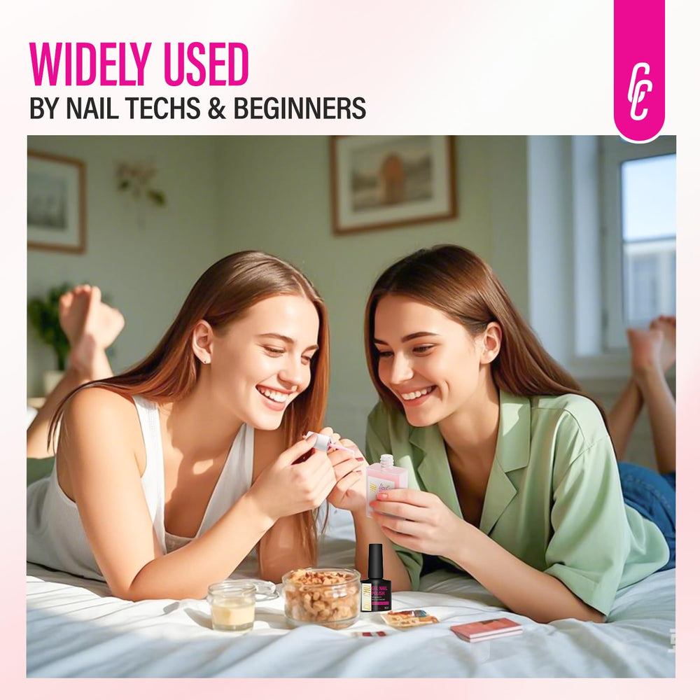 CHUCHU ridge-filler detail demonstrates smoother nail surfaces for art-ready nails.