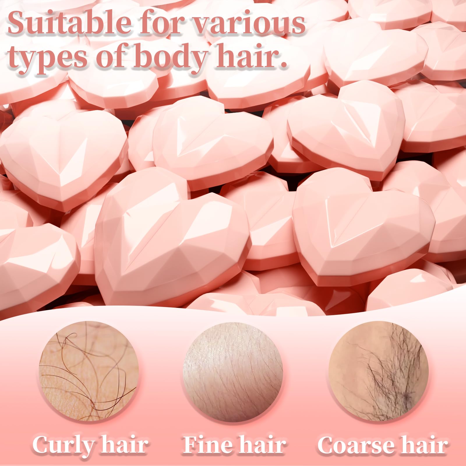 Chulan hard wax beads remove coarse hair on legs and arms with long-lasting smoothness.