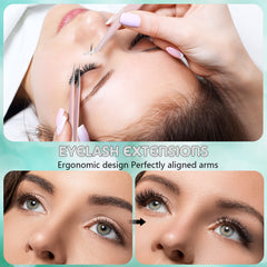 Chumia lash tweezers box set keeps tools organized for travel and home use.