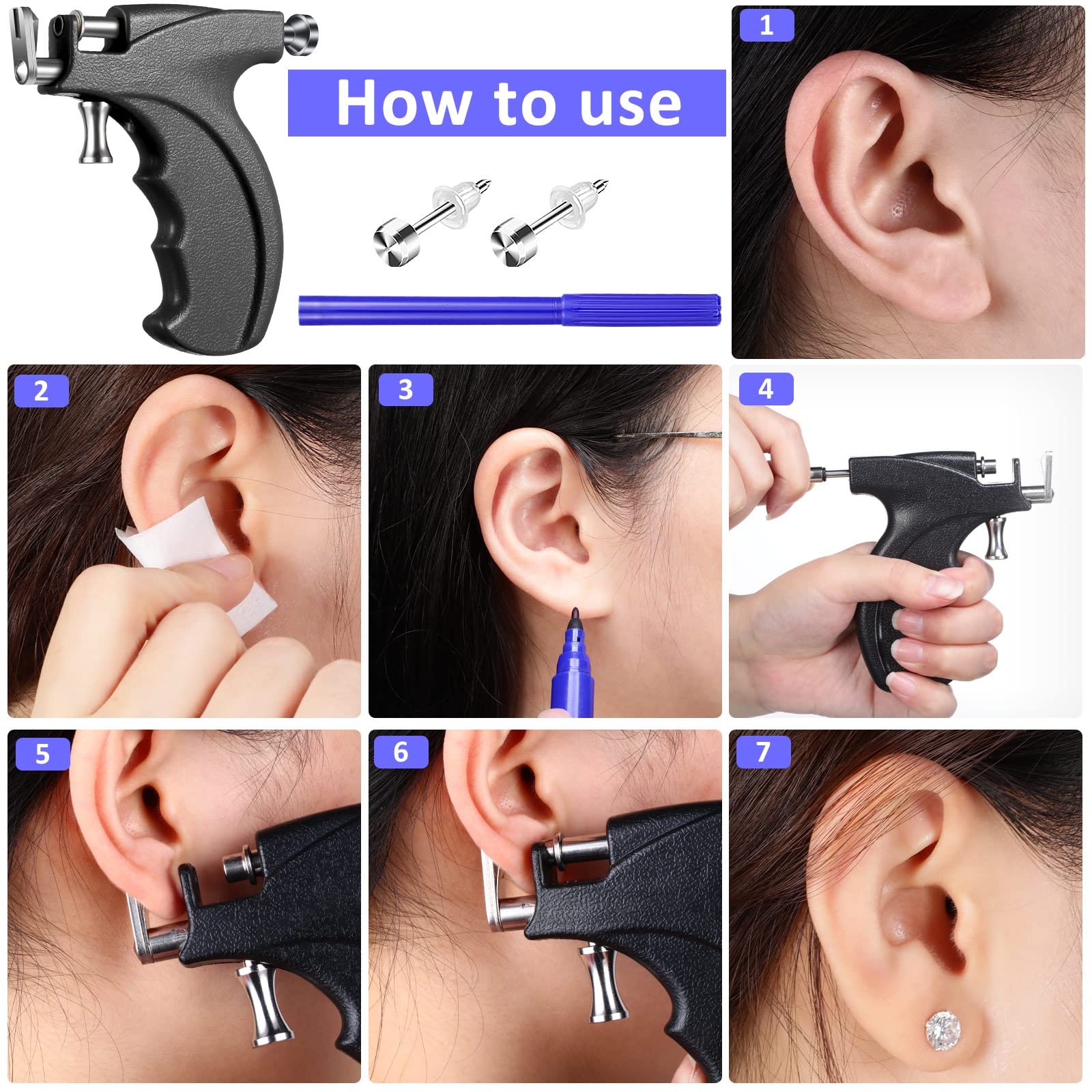 Chumia piercing-tools-headset simplifies precise placement during piercings.