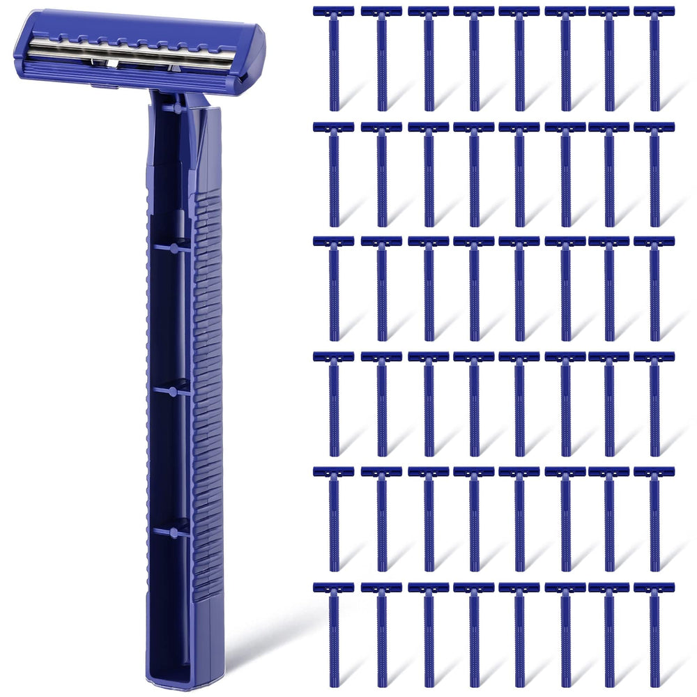 Chumia twin blade razors packaging highlights bulk supply for hotels and donation programs