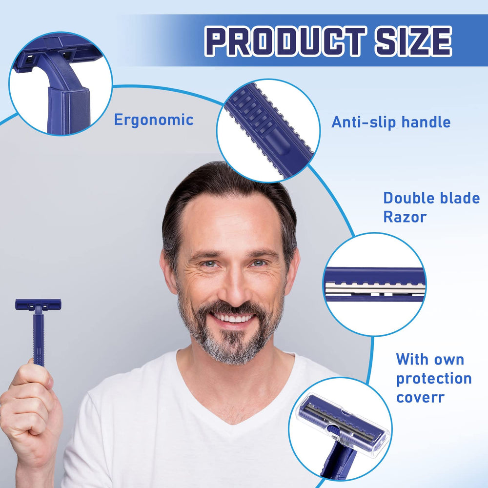 Chumia razors with plastic protective cover demonstrates safe storage and travel-friendly use