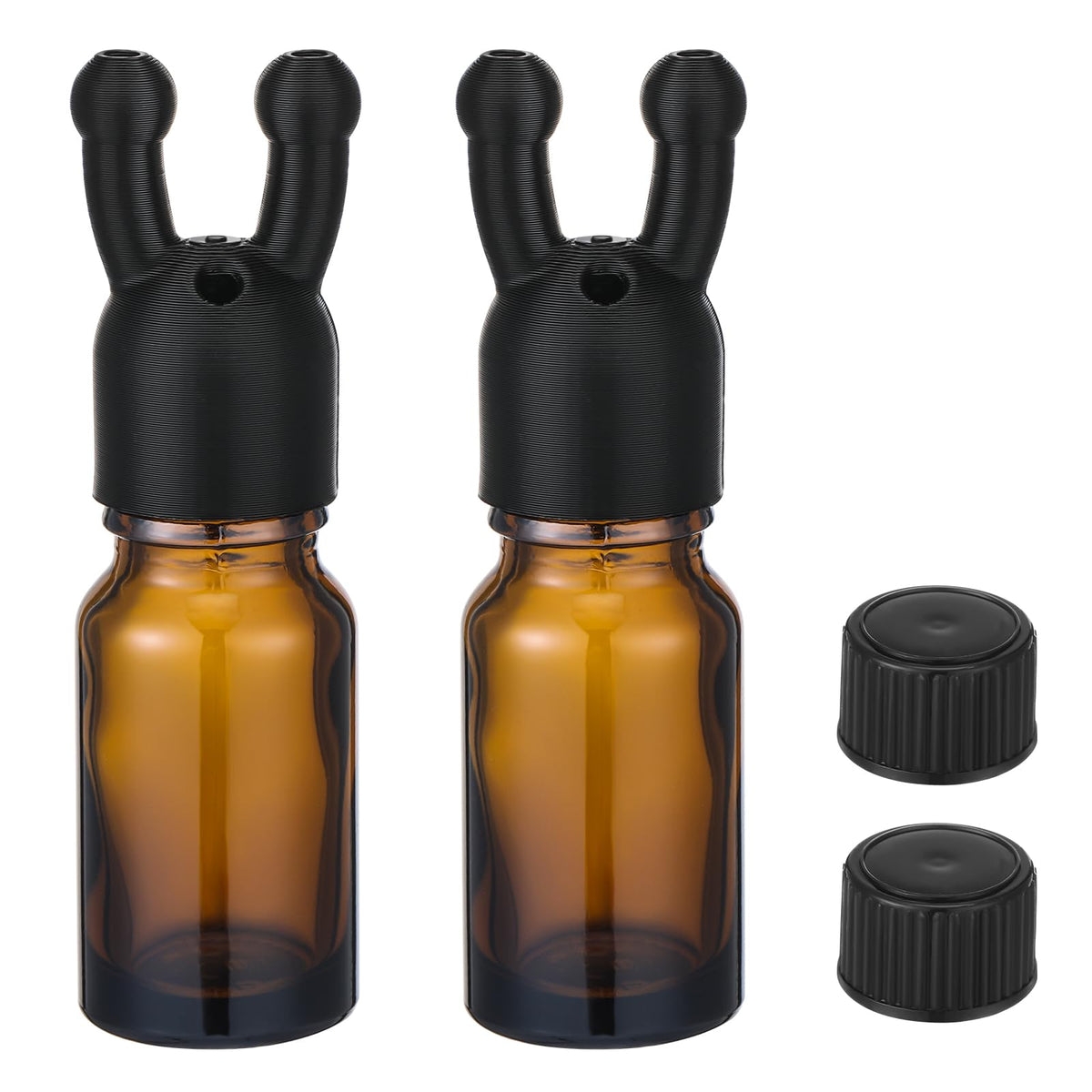 Chunful inhaler black double-hole pack demonstrates portable aromatherapy for quick mood support.