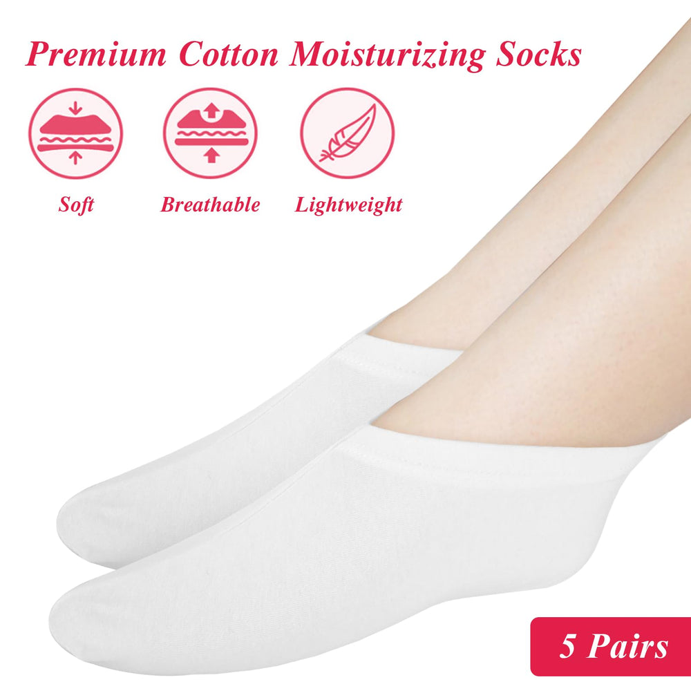 CIATBYYJ feet wearing socks during sleep, suggesting overnight hydration potential.