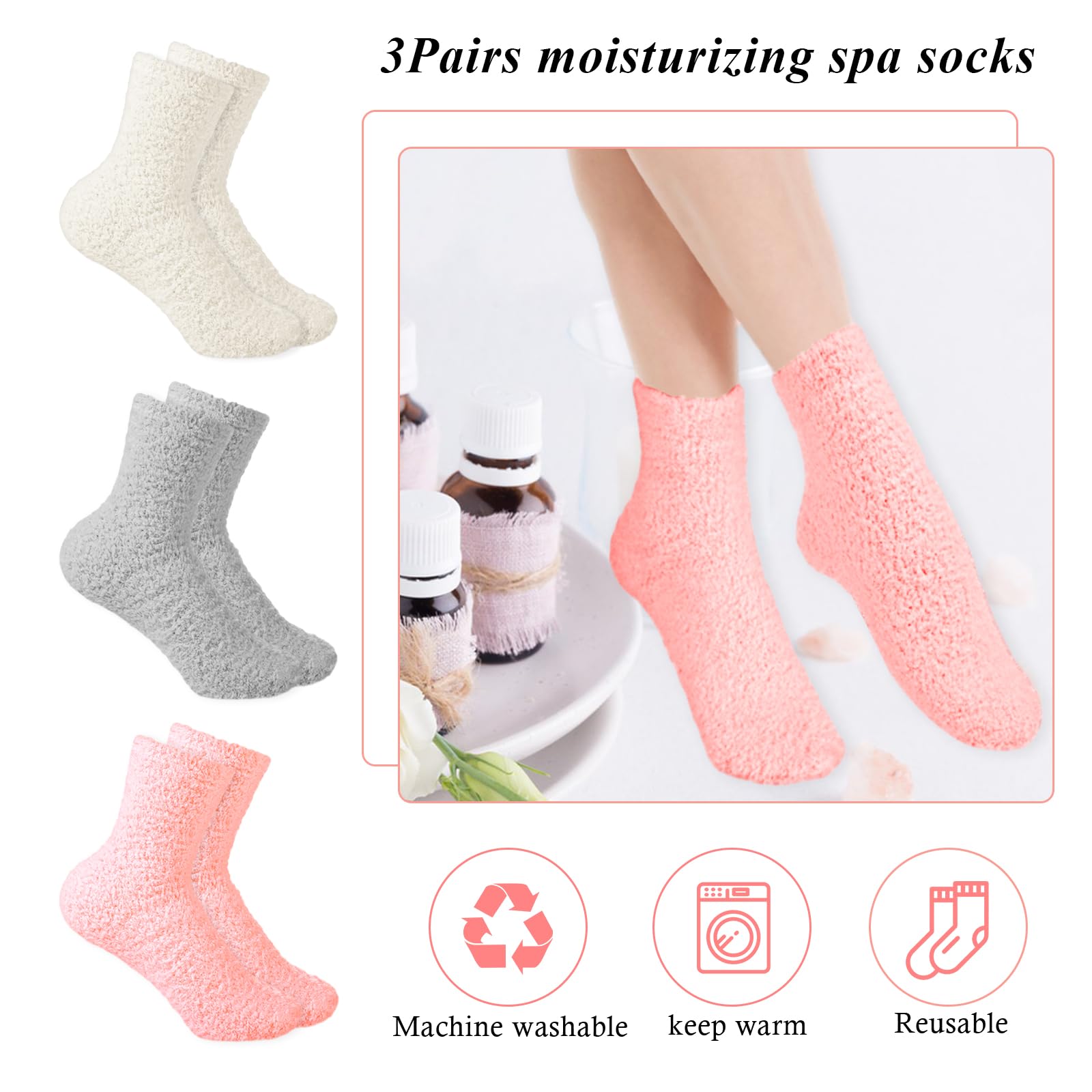 CIATBYYJ moisturizing socks aloe highlight foot hydration and daily care