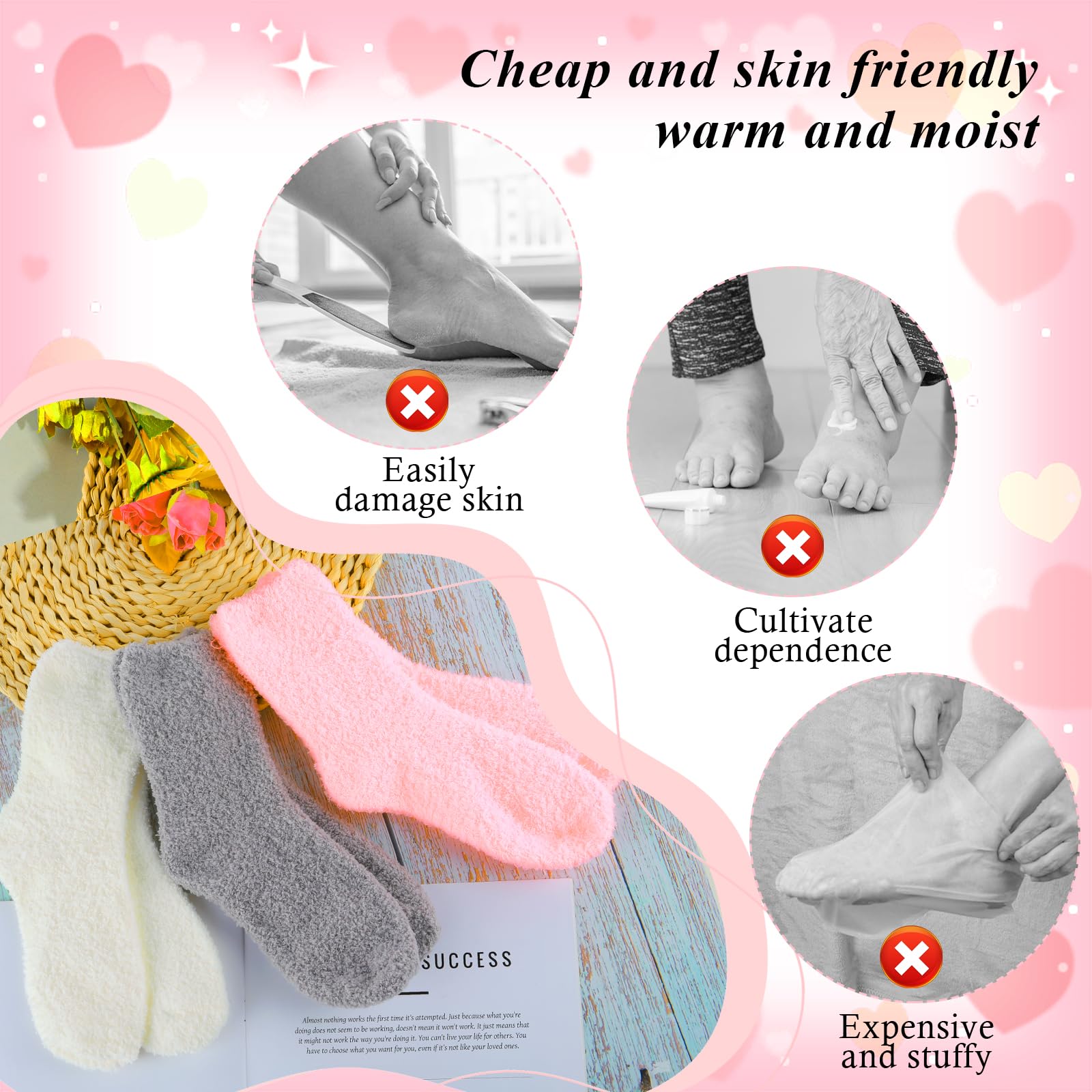 CIATBYYJ sleep socks night use with soft cushion for relaxed rest