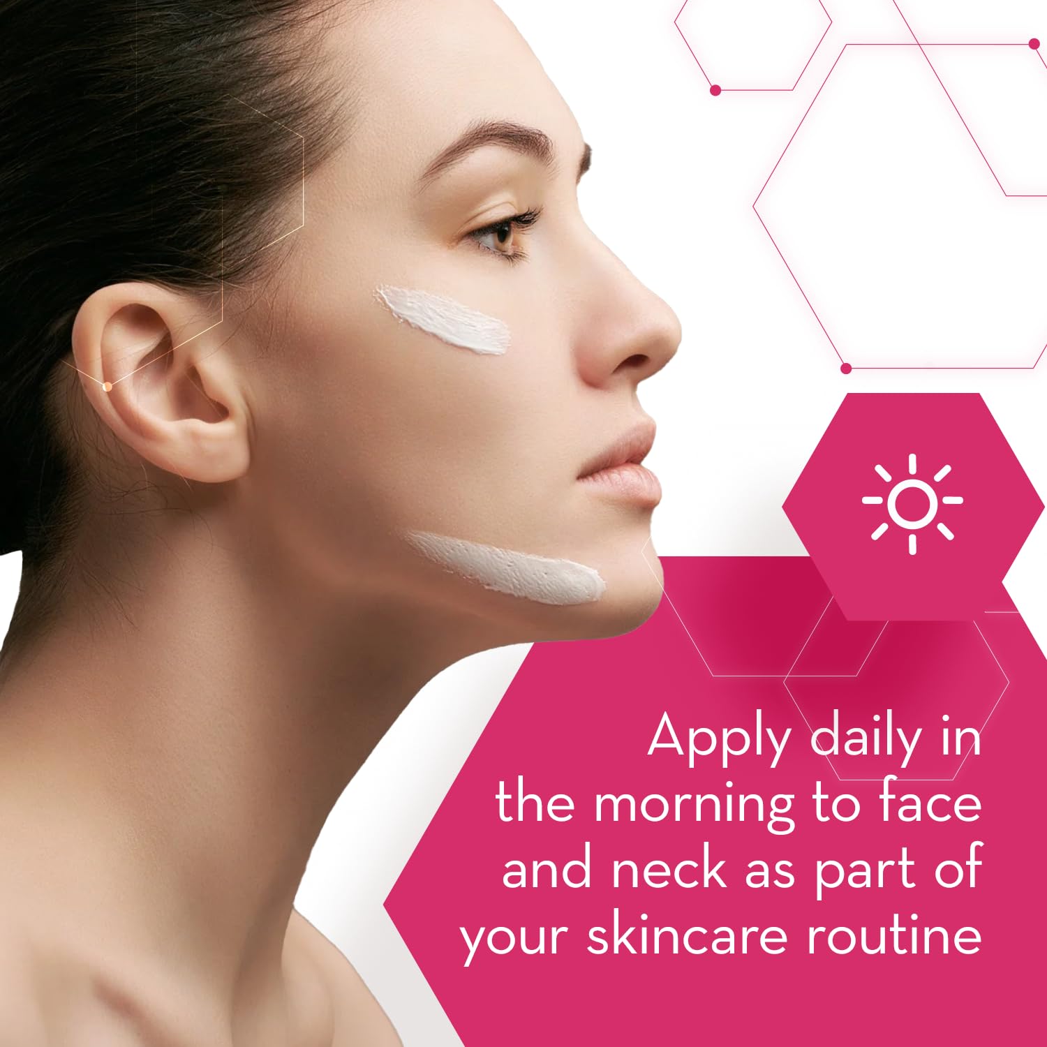 Cicatricure Advanced Face Cream SPF 30 on the neck demonstrates broad coverage and hydration