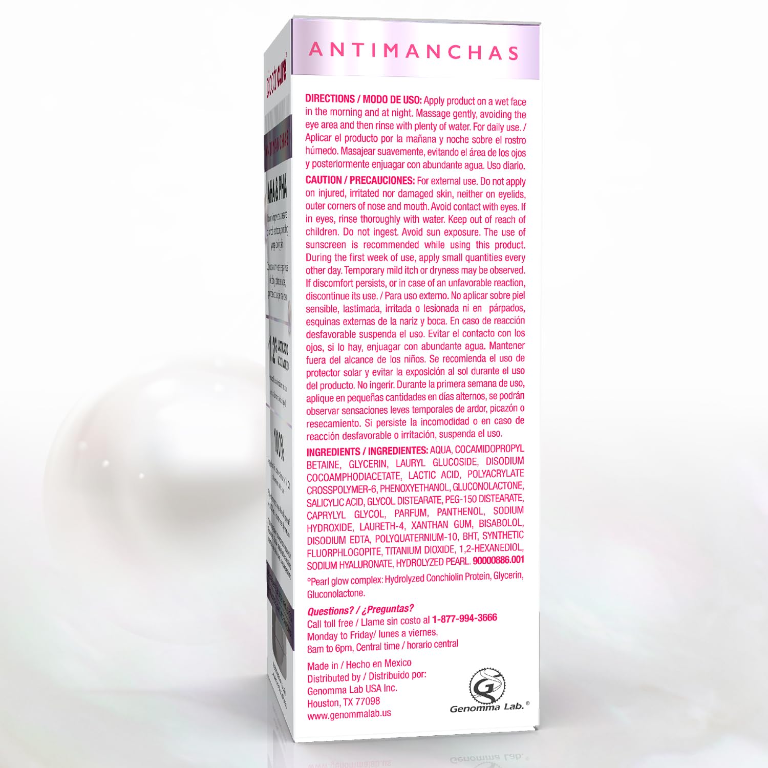 Cicatricure Antimanchas Face Wash packaging-display showcasing clean design