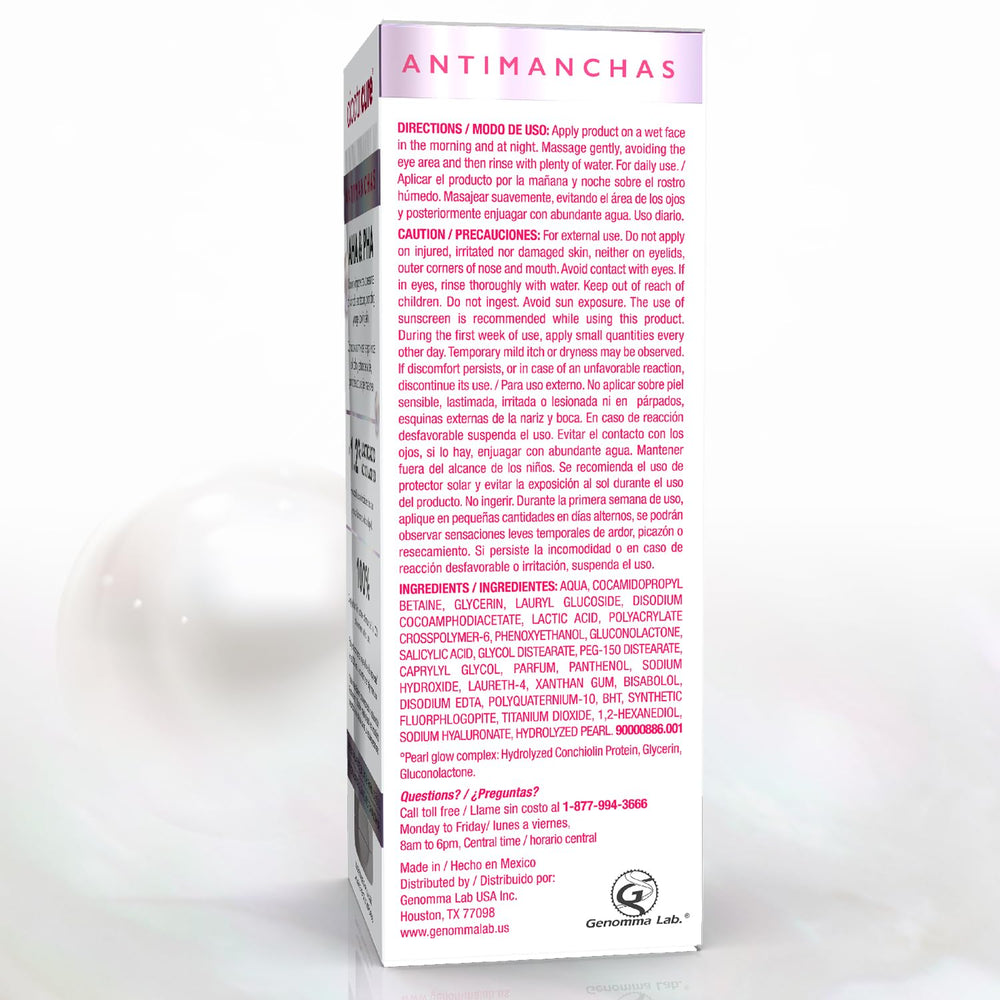 Cicatricure Antimanchas Face Wash packaging-display showcasing clean design