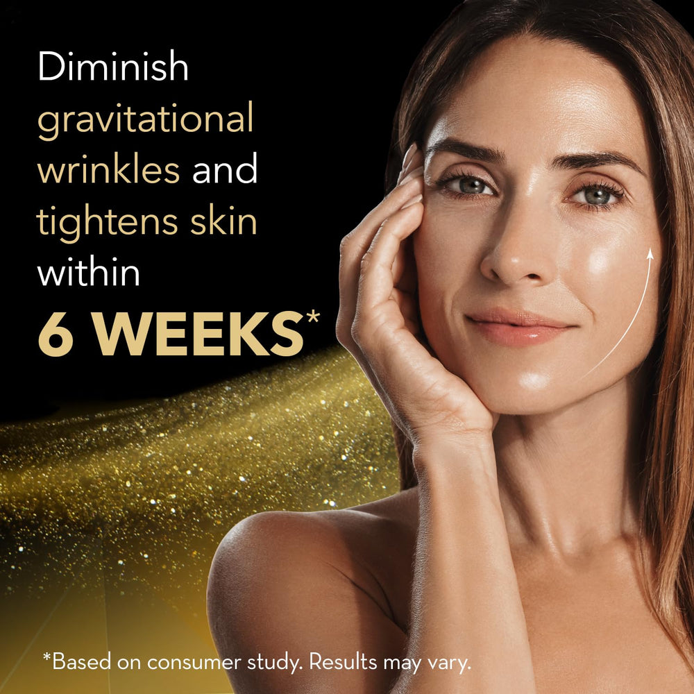 Cicatricure Gold Lift Night Cream featuring gold particles for luxurious care