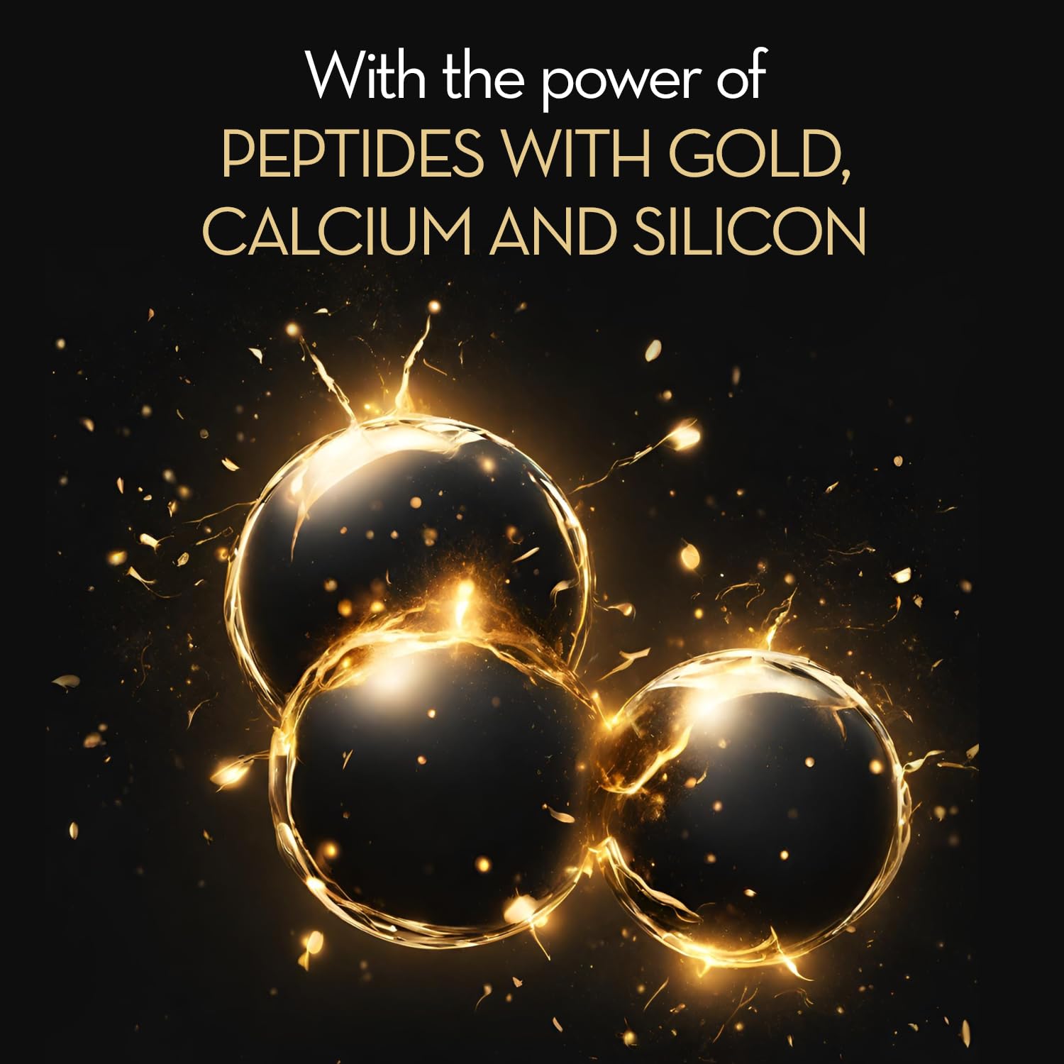 Cicatricure Gold Lift peptide formula close-up shows hydrating, firming ingredients.