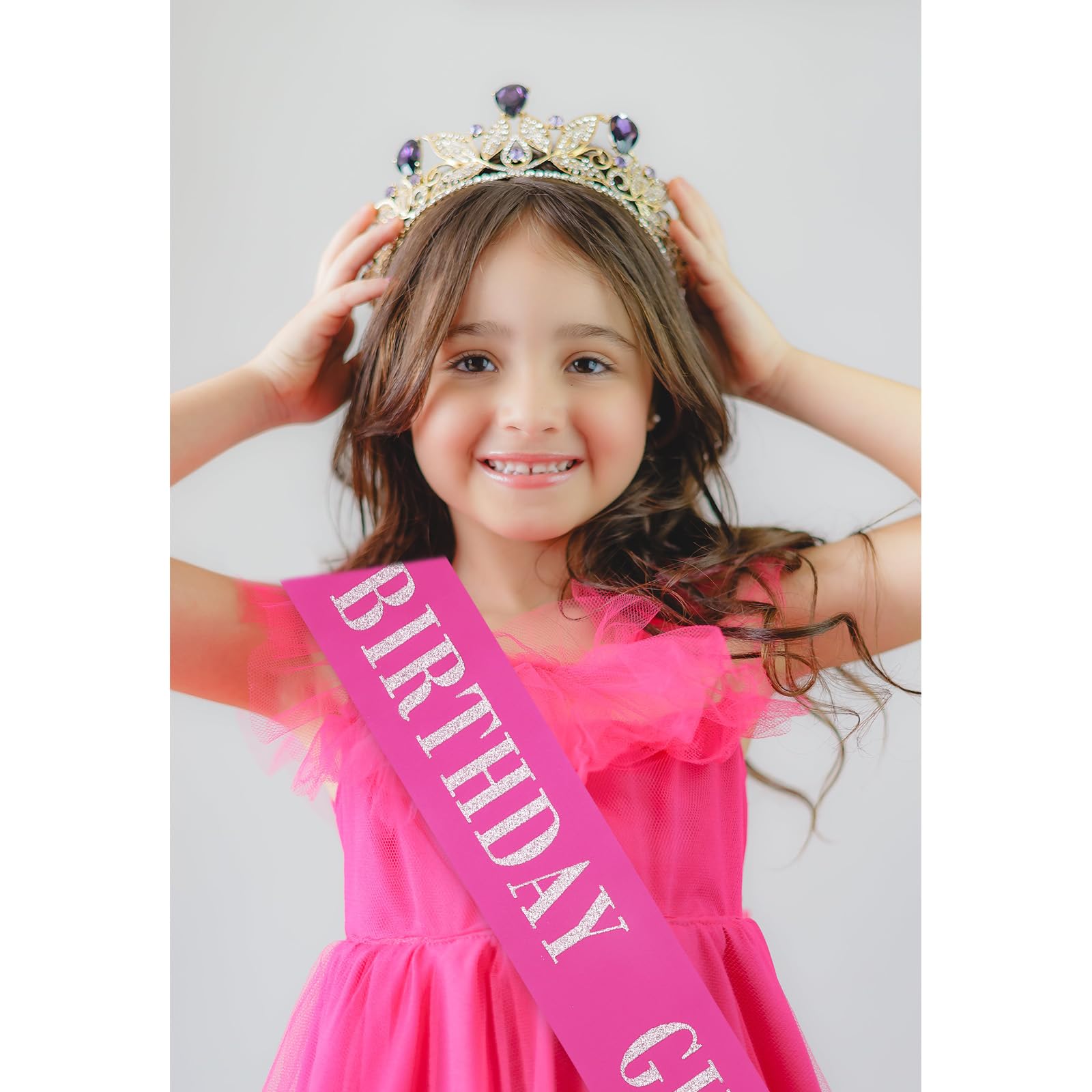 CIEHER birthday sash ideal prop for posing and social posts.