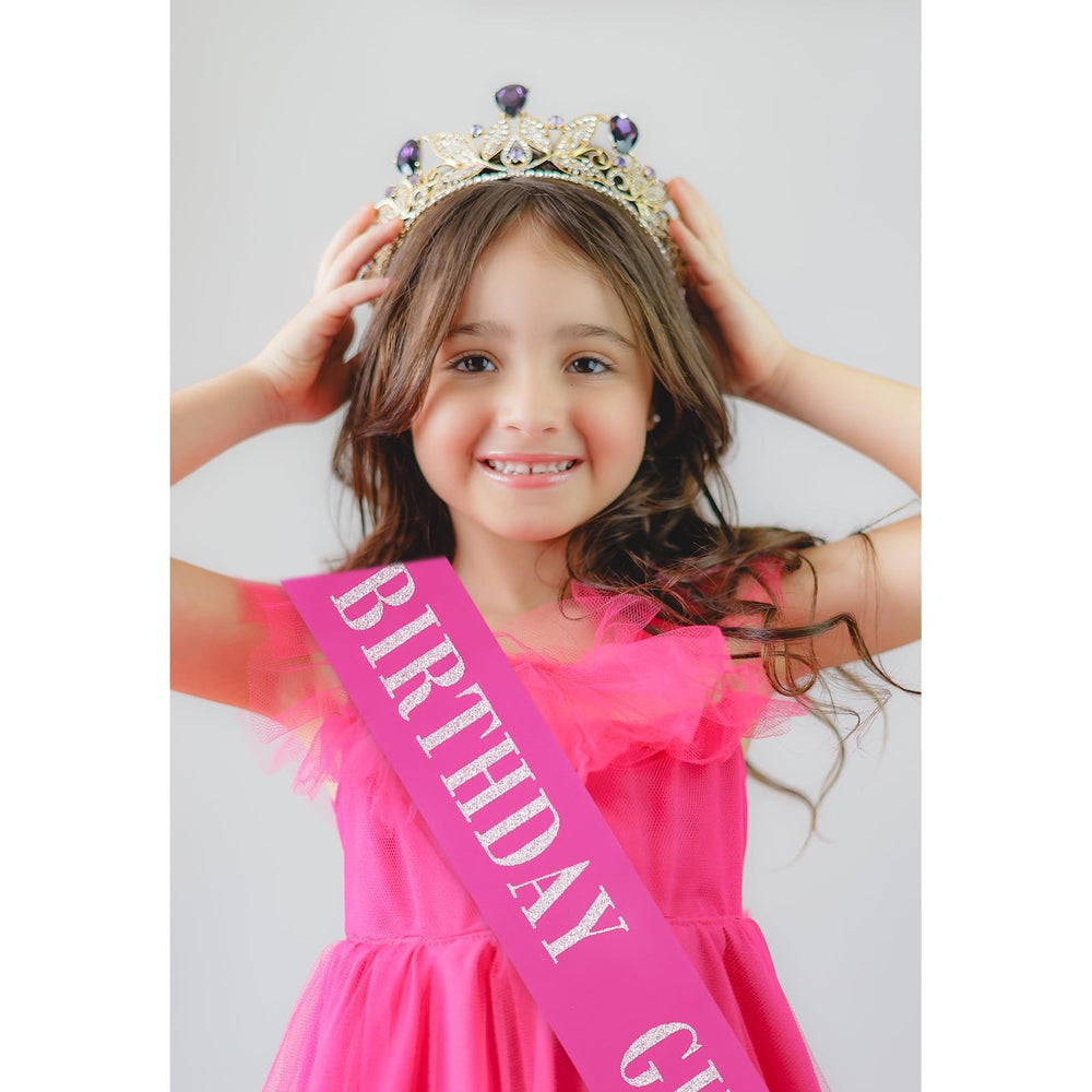 CIEHER birthday sash ideal prop for posing and social posts.
