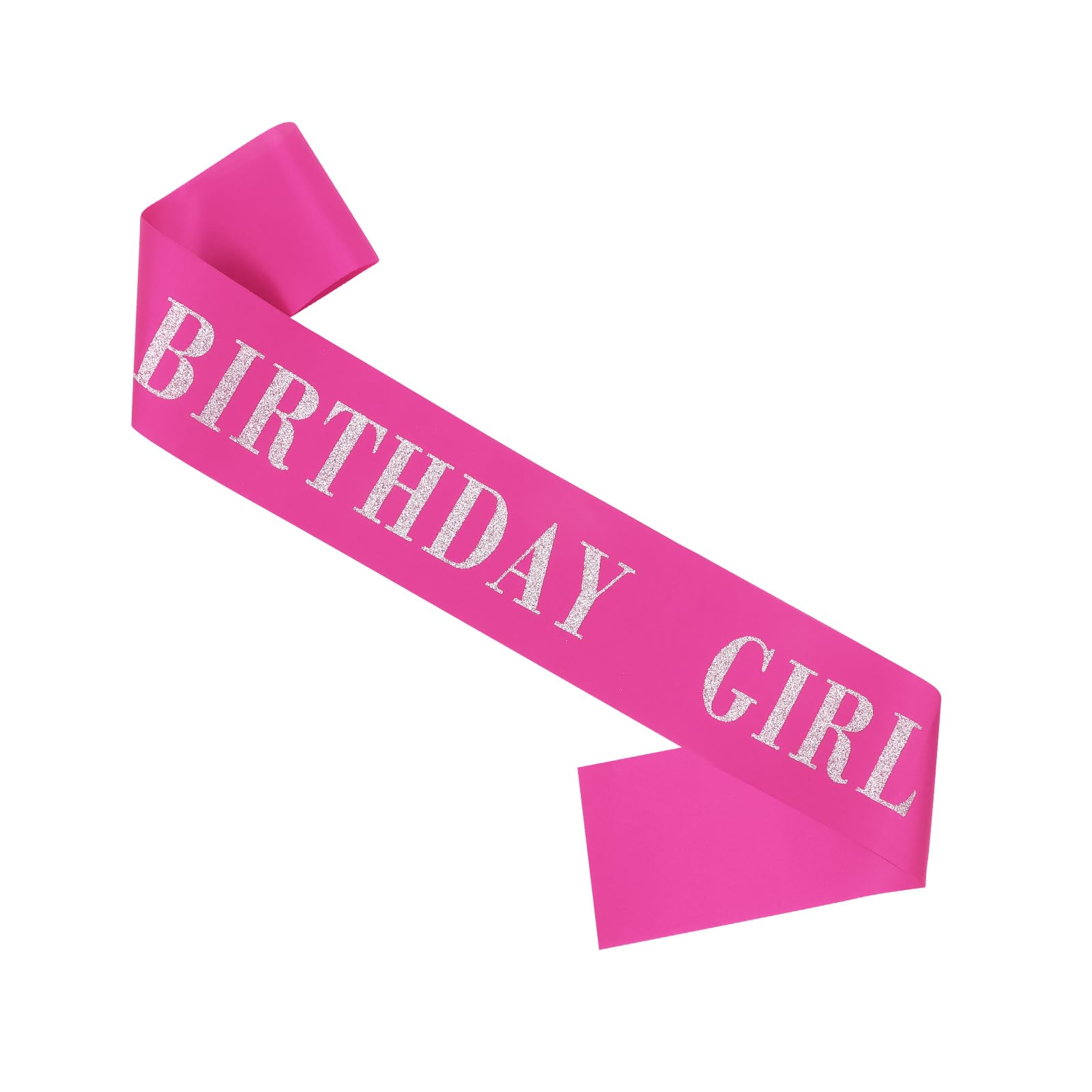 CIEHER birthday sash rose pink worn for celebrations and photos.