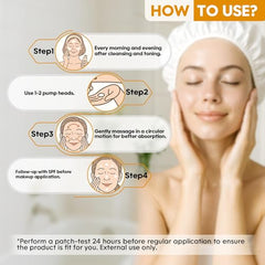 CIELARA serum texture swirl emphasizes lightweight, non-greasy feel for sensitive skin.