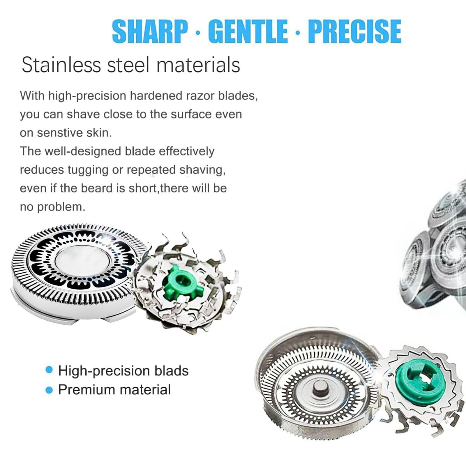 CIELONI SH60 replacement blades close-up shows sharp edges and precision