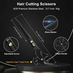 CIICII 6CR stainless steel blade close-up highlighting long-lasting sharpness