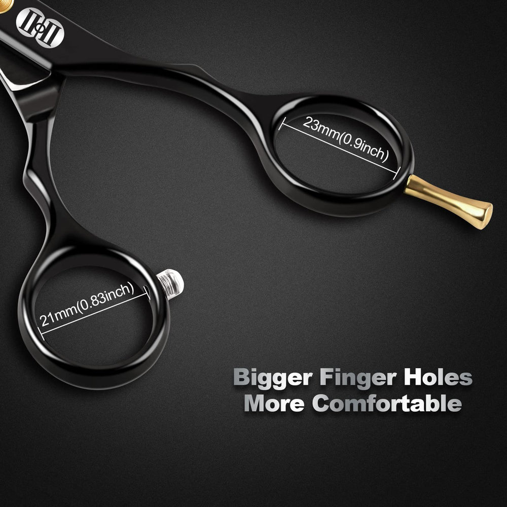 CIICII hair cutting scissors adjustable screw for personalized tension and comfort.