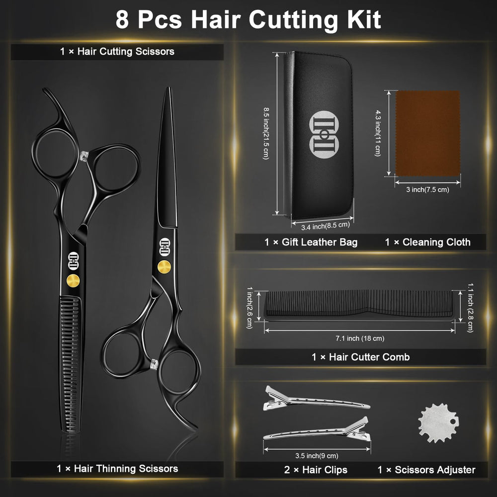 CIICII professional hair cutting kit ready for at-home barbering with durable case
