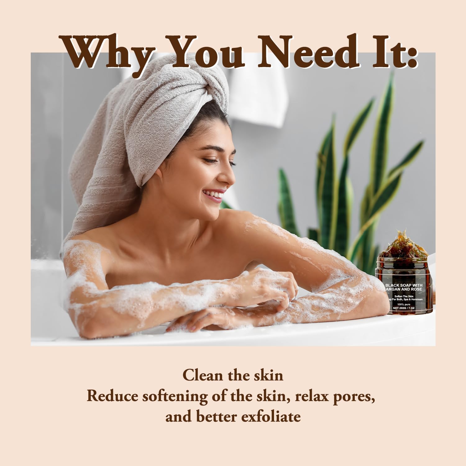 Cijikos Black Soap usage across face and body shows versatile cleansing benefits.