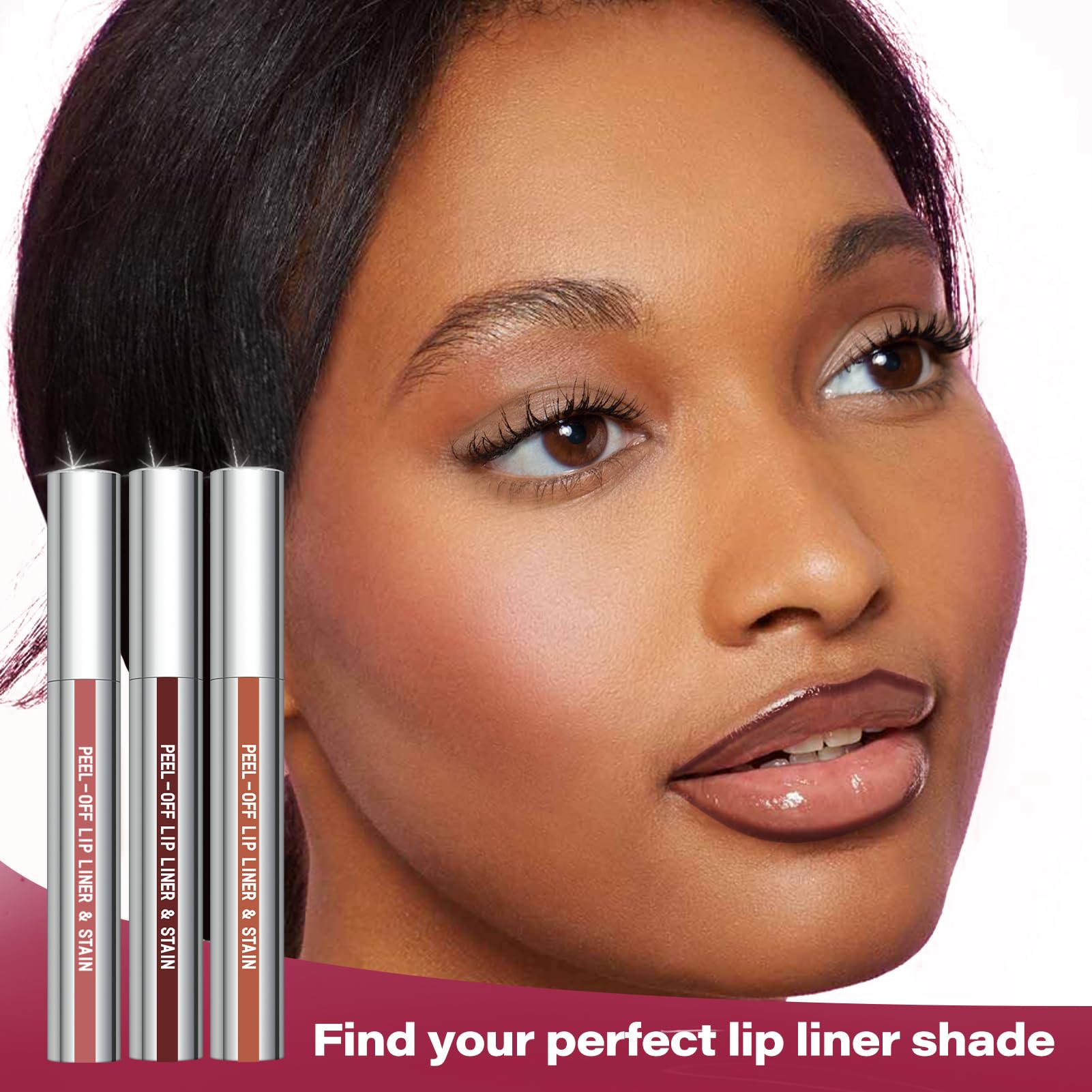 Cilrofelr eight-shades palette swatches highlighting nude pink brown options