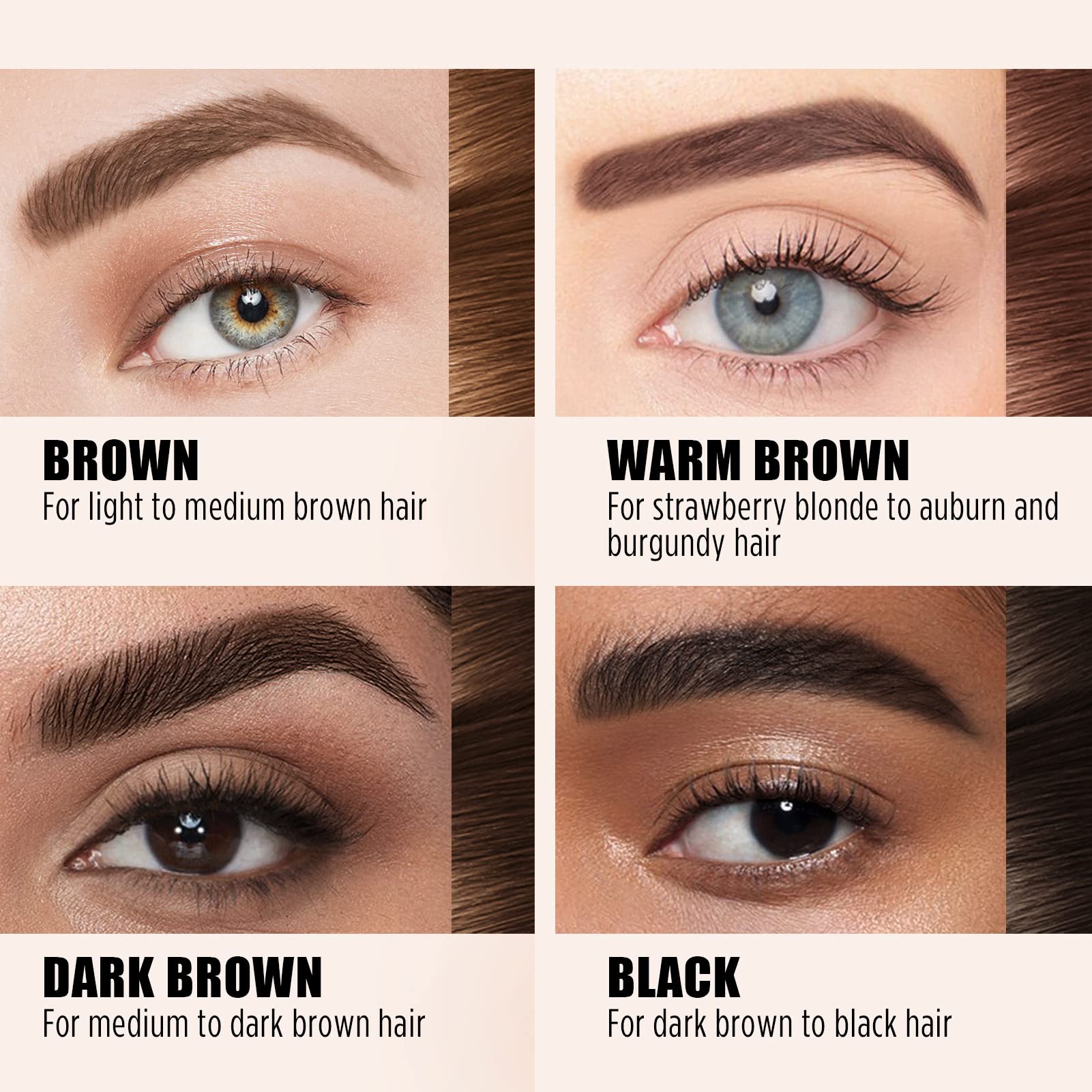 Cilrofelr tattoo peel eyebrow gel detailed-application highlights buildable color for daily or dramatic looks