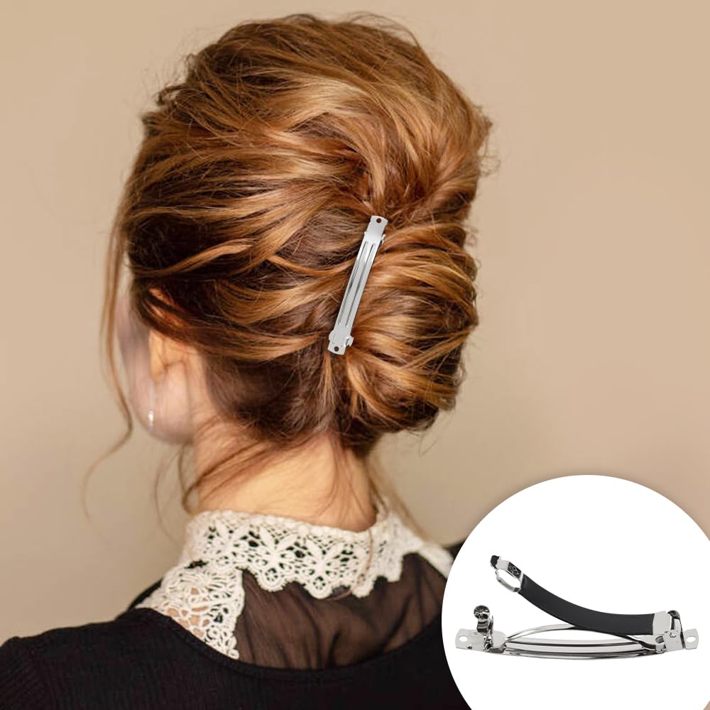 Cinaci barrette with black leather cover close-up highlighting comfort and safety.