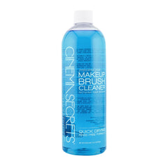 Cinema Secrets Original Blue Vanilla bottle front shows quick-clean formula for brushes
