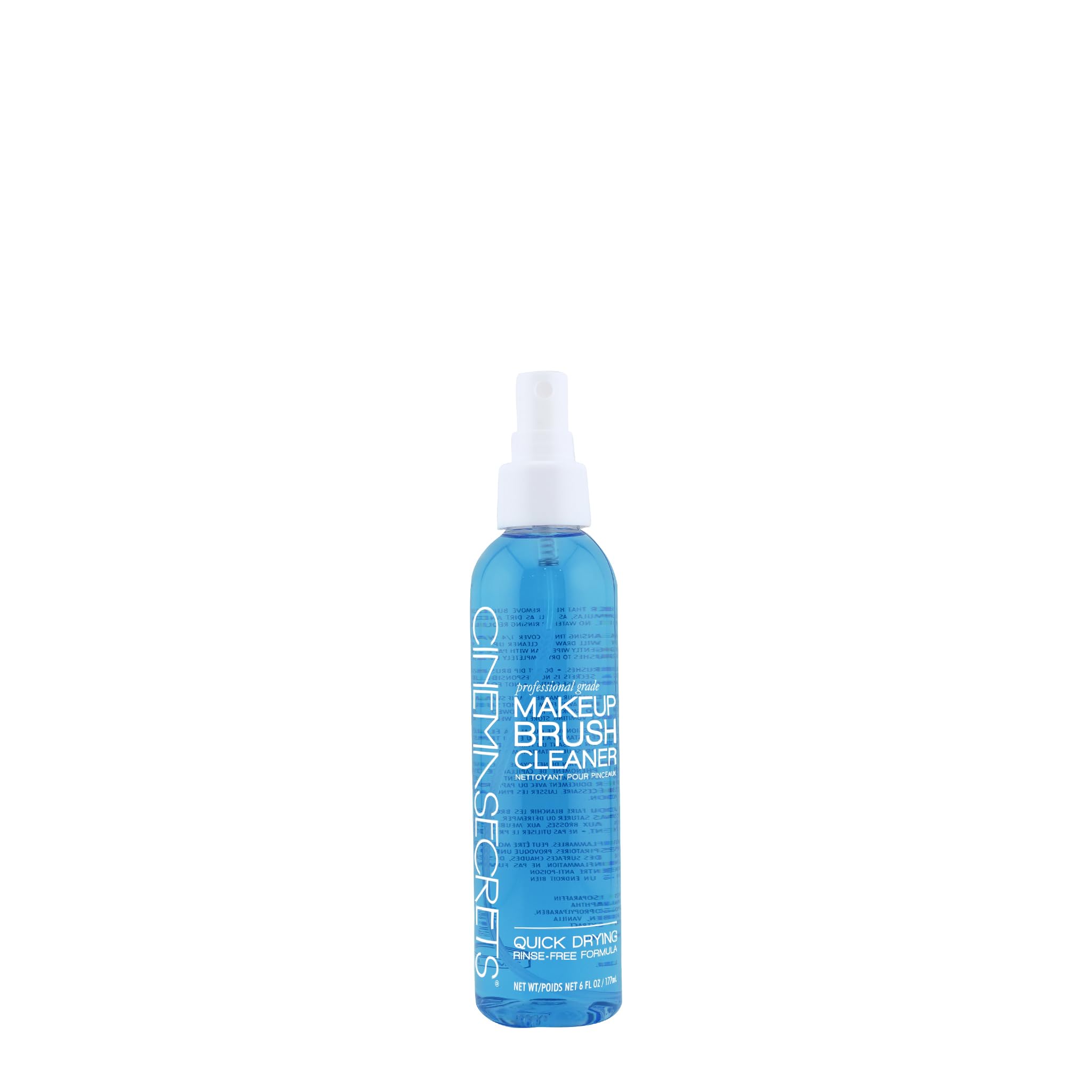 Cinema Secrets Original Blue Vanilla brush cleaner bottle pour for quick, rinse-free cleaning