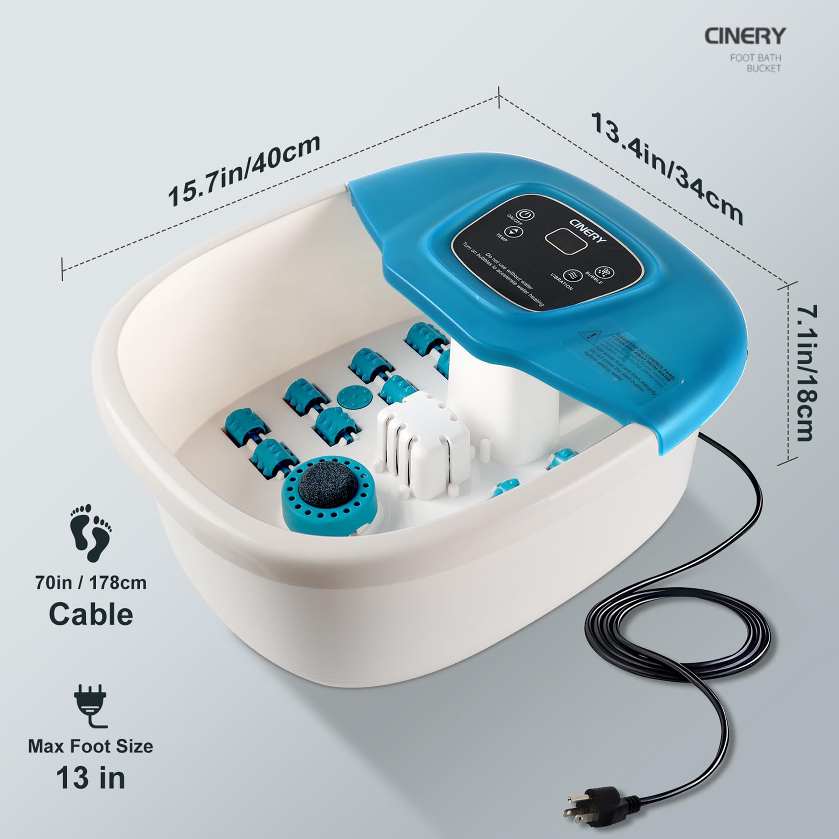 CINERY FIAHNG Foot Spa Massager creates a home spa experience.