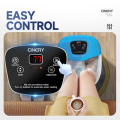 CINERY FIAHNG Foot Spa Massager 16 rollers exfoliate and massage feet.