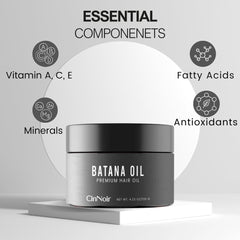 CinNoir Dr Sebi Batana Oil ingredients showcase nutrients.