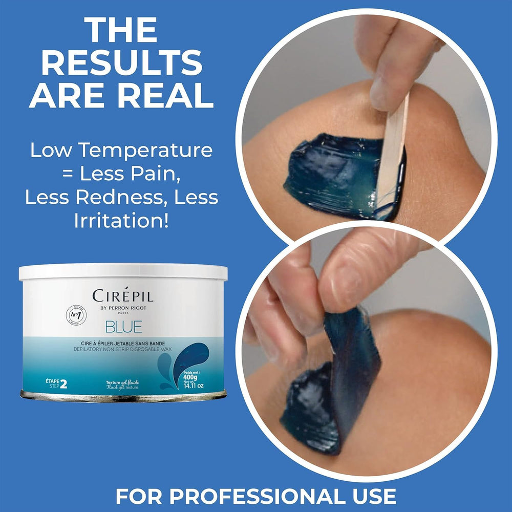 Cirepil Blue wax tin beads melt evenly for mess-free use