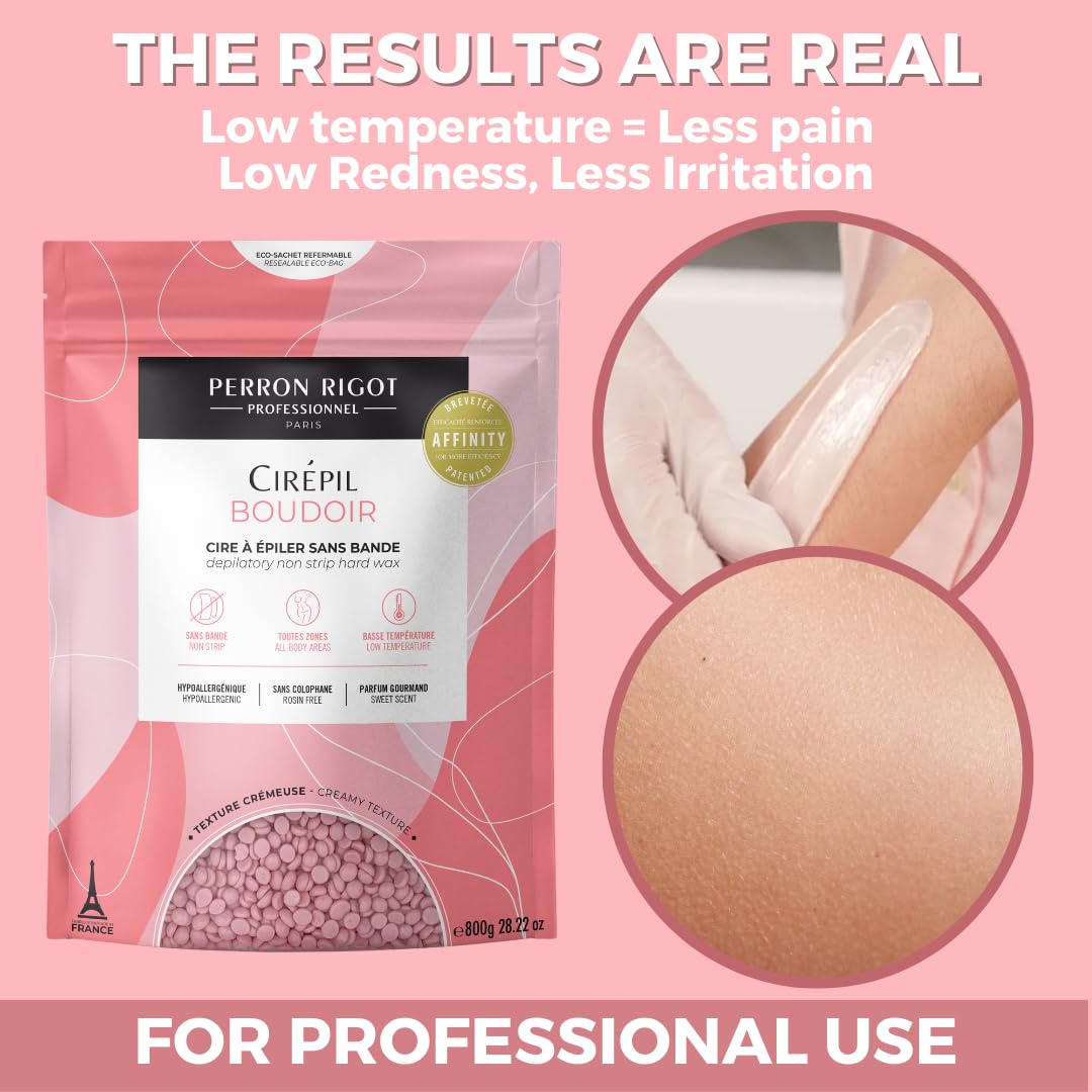 Cirepil Boudoir underarm-bikini-wax illustrates versatile body hair removal.