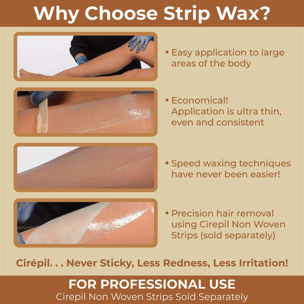 Cirepil Ease Wax unscented beige color offers a neutral base.
