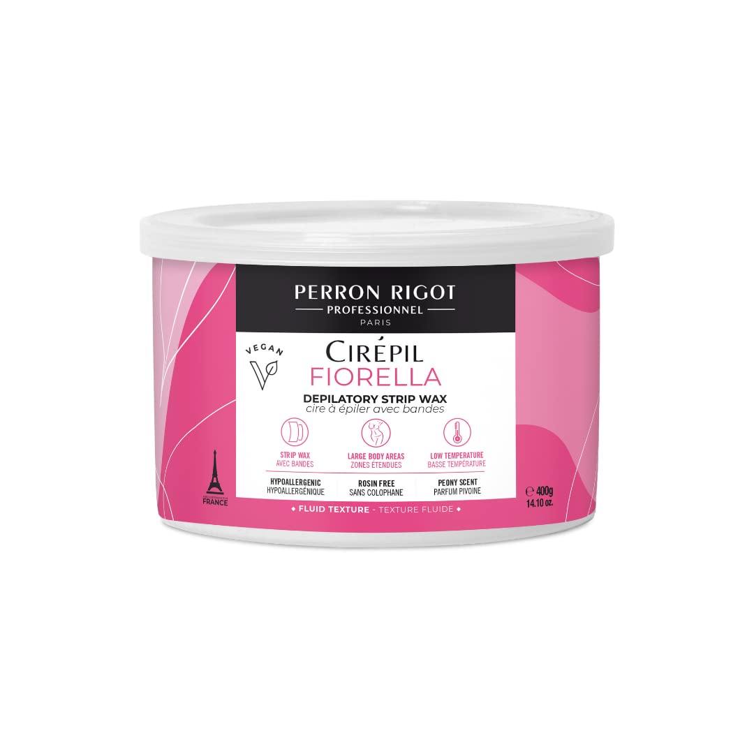 Cirepil Fiorella 400g soft wax tin for efficient professional waxing.
