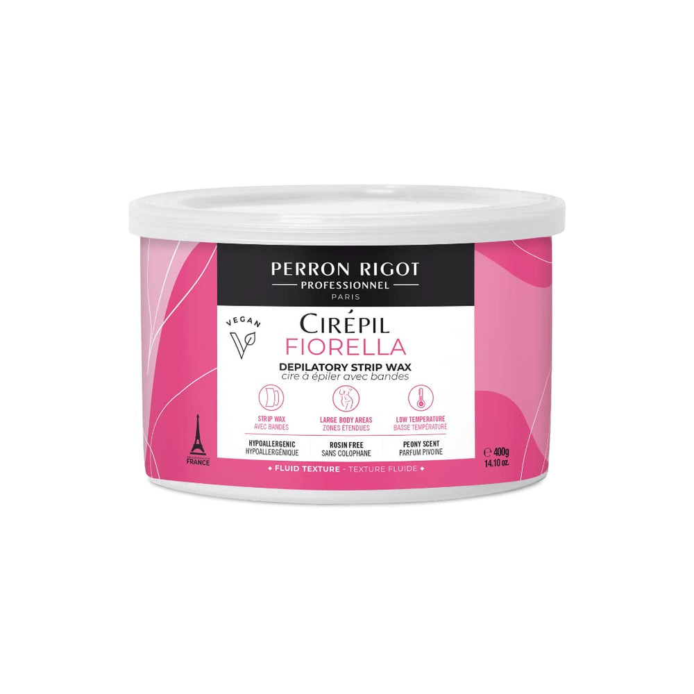 Cirepil Fiorella 400g soft wax tin for efficient professional waxing.